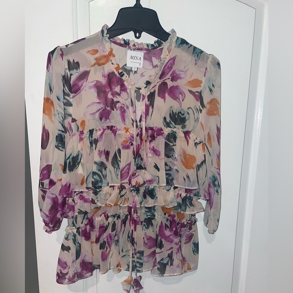 MISA Viola Blouse- Size Small 🌸🌺 - Picture 8 of 11